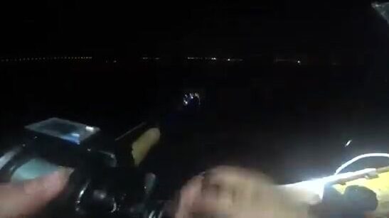 Кальмар у острова Русский во Владивостоке: ночной выход из бухты Ахлестышева с самодуром