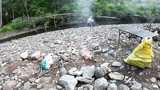 За июньским хариусом с ночевкой на таежной реке Приморья и спуском от размытой лесной дороги