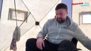 Подледная навага и корюшка в Унской губе с поездкой на снегоходе и возвращением до ухода воды