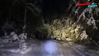 Подледная навага и корюшка в Унской губе с поездкой на снегоходе и возвращением до ухода воды