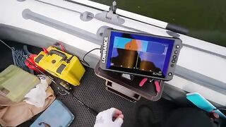 Первый выход с эхолотом на Минское море в поисках сома и хищника до вечернего троллинга