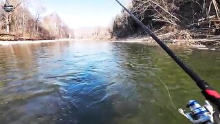 Ноябрьский хариус на Уссури в Приморье при морозе минус тринадцать и ловле на разные мушки