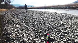 Ноябрьский хариус на Уссури в Приморье при морозе минус тринадцать и ловле на разные мушки