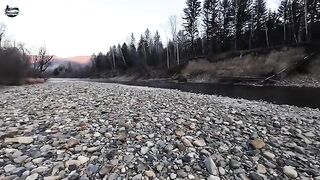 Ноябрьский хариус на Уссури в Приморье при морозе минус тринадцать и ловле на разные мушки