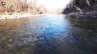 Ноябрьский хариус на Уссури в Приморье при морозе минус тринадцать и ловле на разные мушки