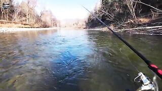 Ноябрьский хариус на Уссури в Приморье при морозе минус тринадцать и ловле на разные мушки