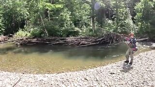 Три июльских дня за хариусом и ленком на горной реке Приморья после размыва таежной дороги
