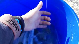 Кефаль и полурыл на берегу Хаммамета с забросами на 60-70 метров и небольшими кусочками наживки