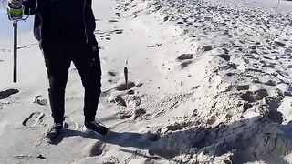 Кефаль и полурыл на берегу Хаммамета с забросами на 60-70 метров и небольшими кусочками наживки