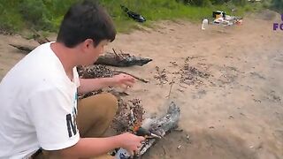 Конец летнего сезона на Кубани с жареным карасем у лагеря и пустыми снастями до семи утра