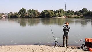 Карась и подлещик на Кубани с двумя флет-фидерами после приглашения Семена и подписчика Романа