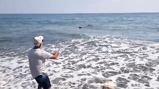 Утренняя береговая рыбалка у Соли в Мерсине на турецком Средиземноморье и отпускание части улова