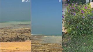 Al Ruwais rock beach, Qatar — места жемчуга и рыбалка на каменистых свалах