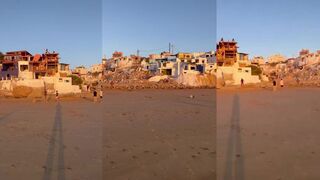 Imsouane, пляж и волна - рыбалка на перекате вечером