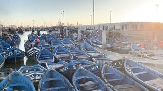 Эс-Сувейра на закате, порт живёт — где рыбалка работает вечером?