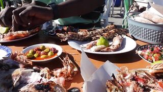 Essaouira seafood tour: рынок рыбы, жарим улов прямо у маркета