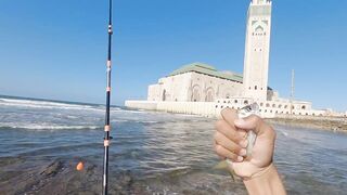 Casablanca — моя рыбалка у мечети Хасана II: припай, течения, клев