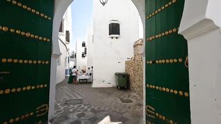 Asilah, Morocco - приморский променад и рыбалка на закате