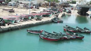El Jadida Fishing Port - причалы, лёд и свежий улов