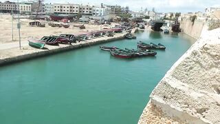 El Jadida Fishing Port - причалы, лёд и свежий улов