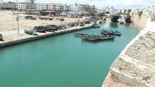 El Jadida Fishing Port - причалы, лёд и свежий улов