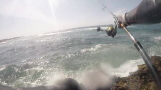 El Jadida, техника троллинга со спиннингом у бровки