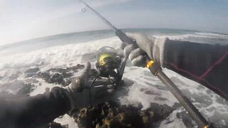 El Jadida, техника троллинга со спиннингом у бровки