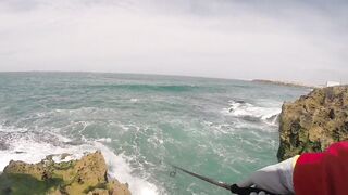 El Jadida, техника троллинга со спиннингом у бровки