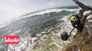 El Jadida, техника троллинга со спиннингом у бровки