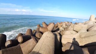 El Jadida coast: прогулка по берегу и куда кидать джиг