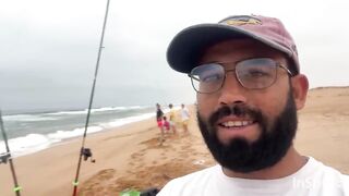 El Oualidia - pêche à la daurade: морская рыбалка в лагуне Марокко