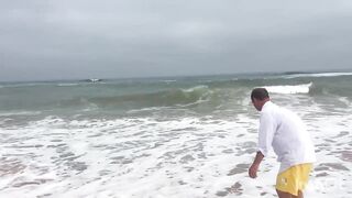 El Oualidia - pêche à la daurade: морская рыбалка в лагуне Марокко