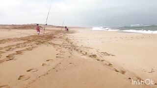 El Oualidia - pêche à la daurade: морская рыбалка в лагуне Марокко