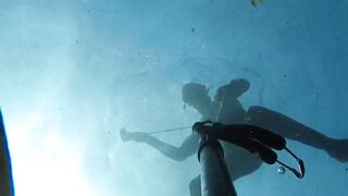 Oualidia, подводная охота на sar fish у каменных гряд