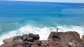 Larache, Morocco - июльская рыбалка у устья реки