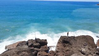 Larache, Morocco - июльская рыбалка у устья реки
