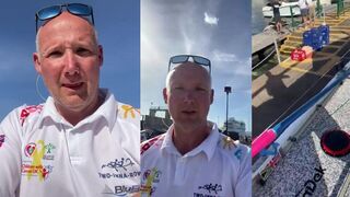 La Gomera Marina - запуск лодки и старт на свалы