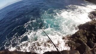 La Gomera — монстр с берега: морская рыбалка на лавовых полках