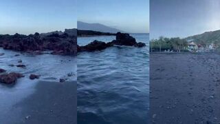 La Palma, Los Cancajos — утренняя рыбалка у лавовых плато