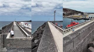 El Hierro, La Restinga - морская рыбалка в порту и кадры с дрона