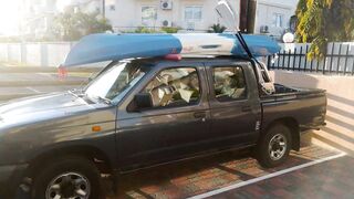 Flic en Flac, каяк-рыбалка у кромки рифа на мелководье