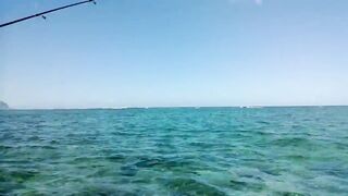 Flic en Flac, каяк-рыбалка у кромки рифа на мелководье