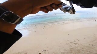 Flic en Flac - софтпластик с пляжа, проводка по краю рифа