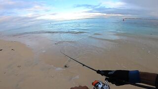 Flic en Flac - софтпластик с пляжа, проводка по краю рифа