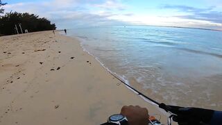 Flic en Flac - софтпластик с пляжа, проводка по краю рифа