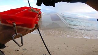 Flic en Flac - софтпластик с пляжа, проводка по краю рифа