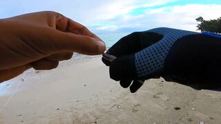 Flic en Flac - софтпластик с пляжа, проводка по краю рифа