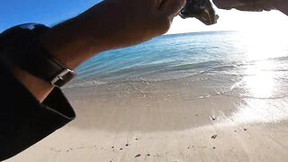 Wolmar Beach, Flic en Flac: shore casting с рассвета