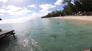 Wolmar Beach, Flic en Flac: shore casting с рассвета