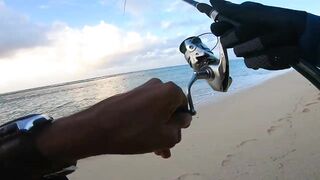 Le Morne — раннее утро: морская рыбалка в Маврикии у камней